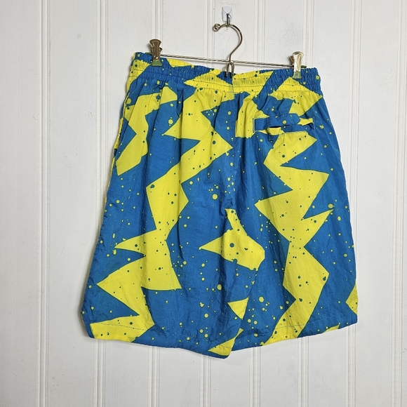 Nike Air Jordan Jumpman Poolside Shorts M Laser Blue Amarillo Swim Trunks - Picture 8 of 12